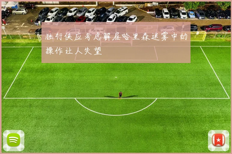 独行侠应考虑解雇哈里森迷雾中的操作让人失望